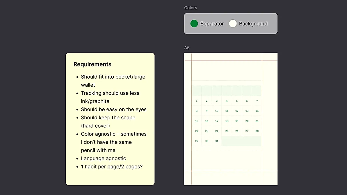 A screenshot from Figma design file