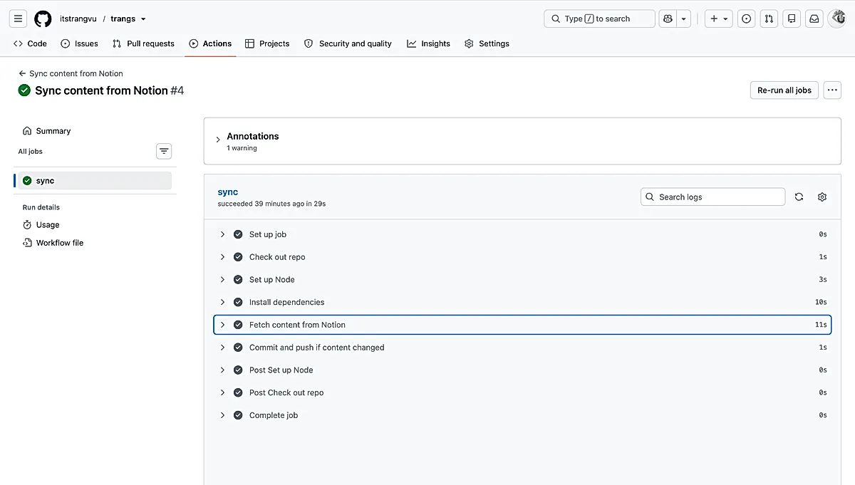 Github Actions – the workflow